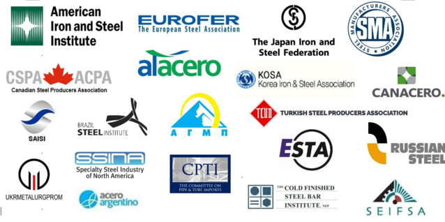 ▲ 공동 성명서에 참여한 주요 철강 협회와 단체.ⓒ철강협회