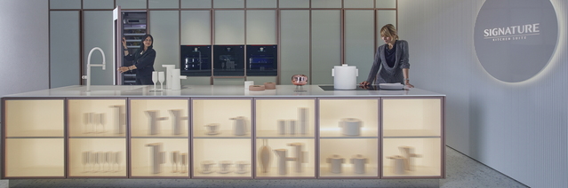 ▲ 시그니처 키친 스위트 이탈리아 밀라노 쇼룸 전경 ⓒLG전자