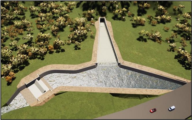 ▲ 화전소하천 고지터널배수로 유입구 조감도.ⓒ영덕군