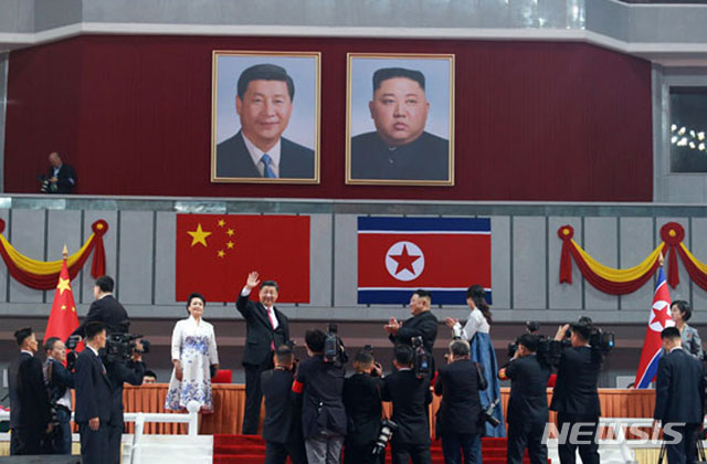 ▲ 지난해 6월 방북 당시 시진핑 중국 국가주석. ⓒ뉴시스. 무단전재 및 재배포 금지.