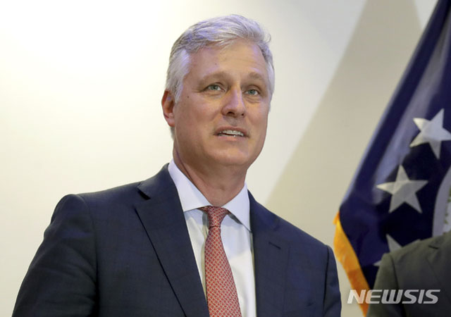 ▲ 로버트 오브라이언 미국 백악관 국가안보보좌관. ⓒ뉴시스 AP. 무단전재 및 재배포 금지.