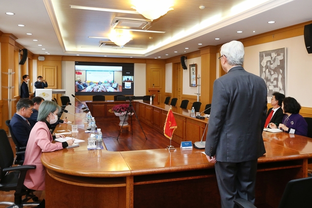 ▲ 계명대(총장 신일희)와 베트남 수자원대학(총장 찐민투, Trinh Minh Thu)이 학술교류협정을 체결했다.ⓒ계명대