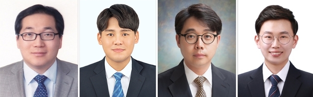▲ 왼쪽부터 DGIST 에너지공학전공 이용민 교수, 에너지공학연구소 박주남 박사, KAIST 기계공학과 이강택 교수, 배경택 박사과정생.ⓒDGIST