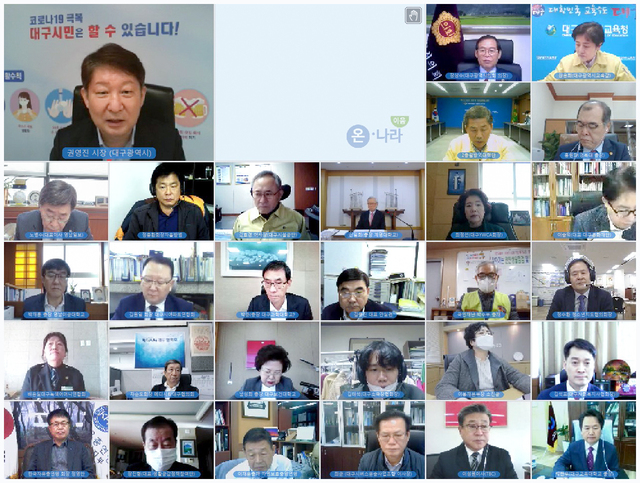 ▲ 대구시가 정부의 사회적 거리두기 개편에 맞춰 조정방안을 마련해 7일부터 실시한다. 사진은 최근 열린 제14차 대구시 범시민 대책위원회 영상회의 장면.ⓒ대구시