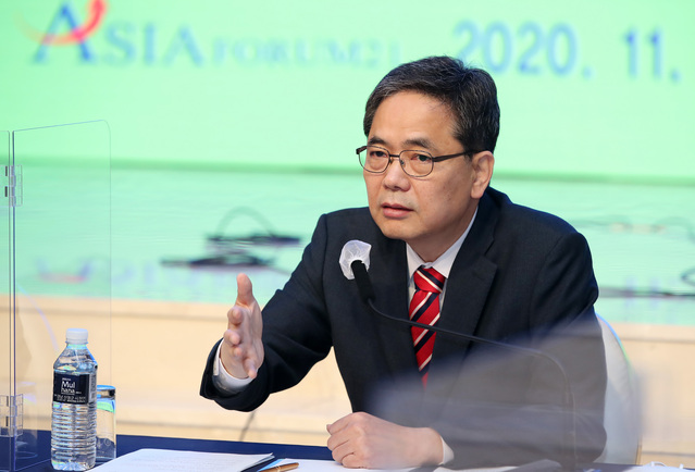 ▲ 곽상도 의원은 “최근 권영진 시장이 민주당 출신 홍의락 전 의원을 부시장으로 영입하면서 최소한 국민의 힘 당원 의사를 들어야 했는데 여기에 부합하지 못했다”며 “국민의 힘이 이렇게 가면 안 된다고 생각했고, 그때부터 (대구시장 출마에) 깊이 생각해 봐야 한다고 생각했다”고 사실상 대구시장 출마의사를 드러냈다.ⓒ아시아포럼21