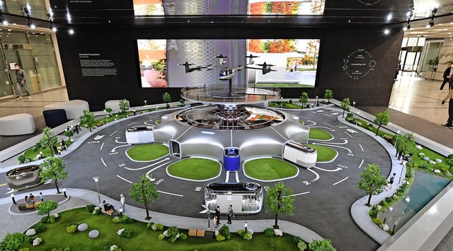 ▲ 스마트 모빌리티(이동수단) 모형 ⓒ현대자동차그룹