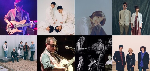 ▲ 왼쪽부터 '2020 매핑마포 MAPMAP(맵맵)'에 참여하는 (위) 이성찬그룹·실리카겔·정우·도마, (아래) 윤병주와 지인들·이정선밴드·JSFA·허클베리핀.ⓒ마포문화재단
