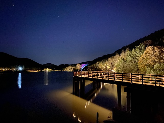 ▲ 군위군은 창평지 친환경 생태공원을 준공했다.ⓒ군위군