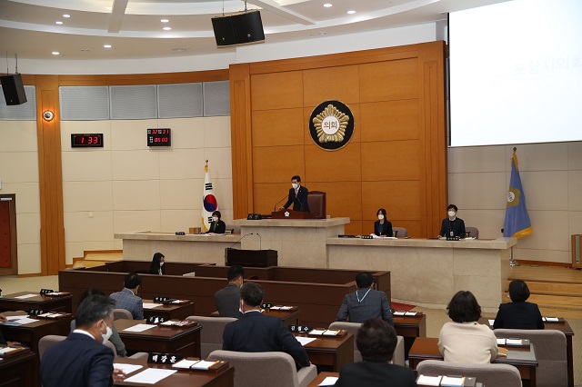 ▲ 포항시의회는 제278회 임시회를 개회했다.ⓒ포항시의회