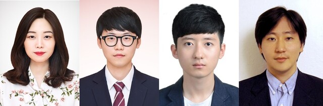 ▲ DGIST 뇌·인지과학전공 이성배 교수 연구팀(좌측부터 하버드 의대 권민지 박사후 연수연구원, DGIST 뇌·인지과학전공 한명훈 석박사통합과정생, 고병수 석박사통합과정생, 뇌·인지과학전공 이성배 교수.ⓒDGIST