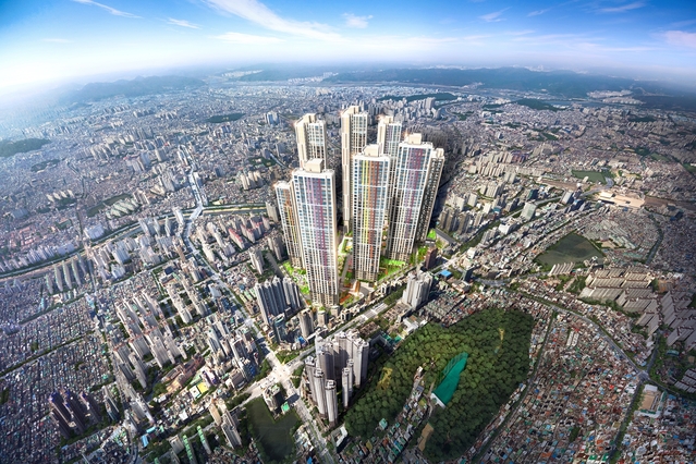 ▲ 대구 범어 마크써밋 광역조감도.ⓒ범어마크써밋지역주택조합