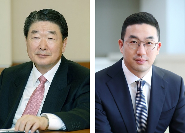 ▲ 구본준 LG그룹 고문(왼쪽)과 구광모 LG그룹 회장(오른쪽) ⓒLG