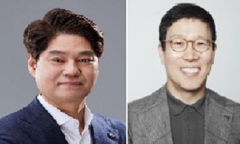 ▲ 허민회 CJ ENM 대표(왼쪽)와 강호성 CJ 총괄부사장. ⓒCJ