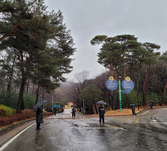 ▲ 고(故) 호암 이병철 선대회장의 33주기 추도식이 열리는 경기도 용인시 호암미술관 입구 모습.ⓒ뉴데일리DB