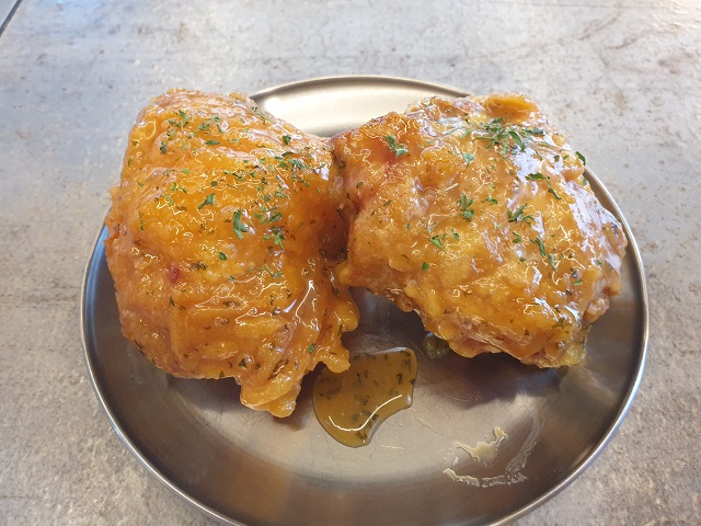 ▲ BBQ 메이플버터 갈릭. ⓒ임소현 기자