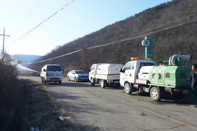 ▲ 청송군(군수 윤경희)이 고병원성 조류인플루엔자(AI) 청정지역을 유지하기 위해 가축 방역태세 강화를 실시한다.ⓒ청송군