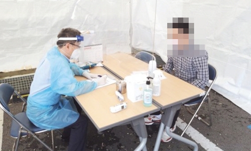 ▲ 충북 음성보건소에 설치된 코로나19 선별진료소.ⓒ음성군