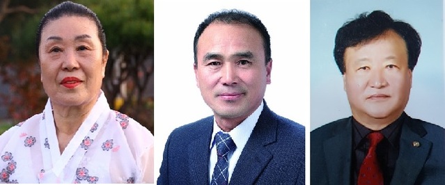 ▲ 충남도문화상 수상자인 박석순, 정원희, 홍윤표 씨(좌측부터).ⓒ충남도