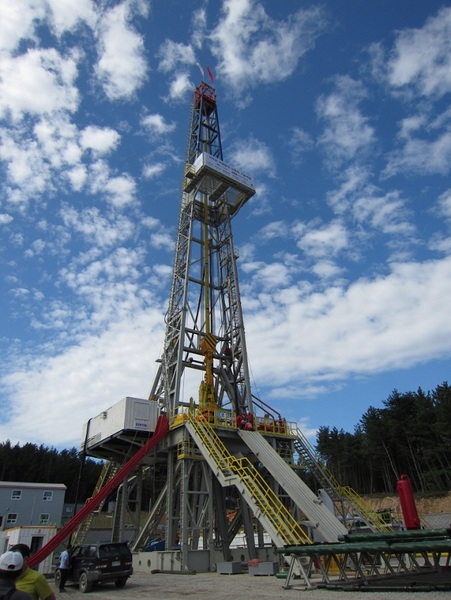 ▲ 포항 지열발전 시추기 전경.ⓒ포항시
