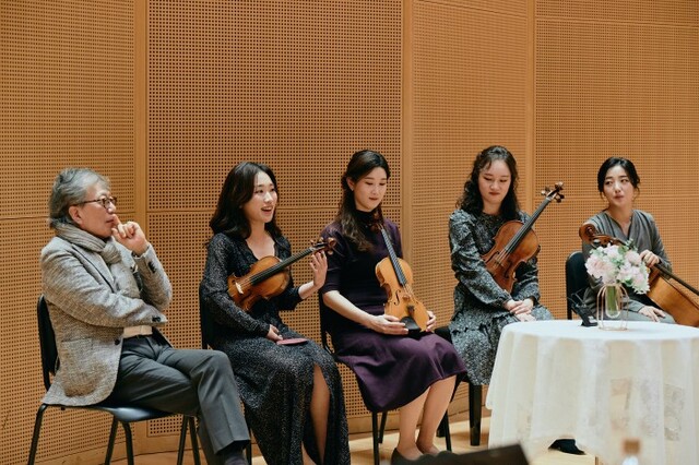 ▲ (좌측부터) 김민·배원희·하유나·김지원·허예은.ⓒ롯데문화재단