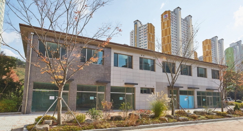 ▲ 창원월영 마린애시앙 단지내상가 2동 전경. ⓒ 부영주택