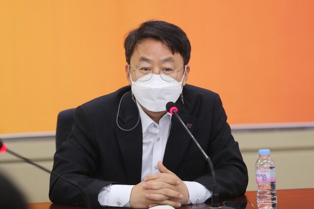 ▲ 한국노총 전국금융산업노동조합위원장인 박홍배 더불어민주당 최고위원. ⓒ전국금융산업노동조합