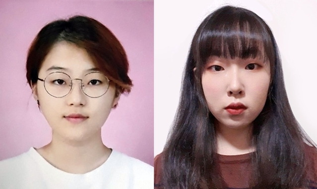 ▲ 대상 수상자 서효경(왼쪽), 이은지 학생 사진.ⓒ대구대