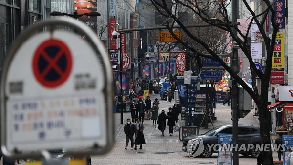 ▲ 한산한 명동거리ⓒ연합