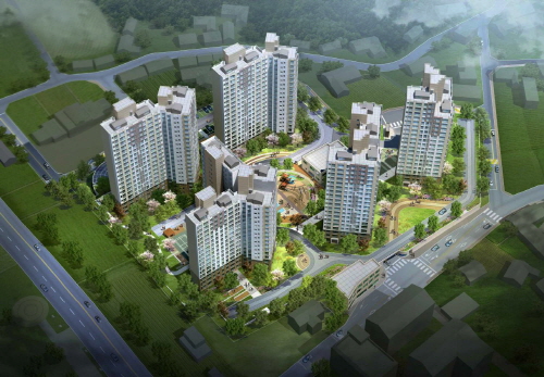 ▲ 강릉시 사천 민간임대주택 조감도. ⓒ 호반건설