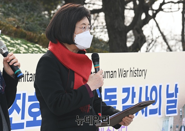 ▲ 정경희 국민의힘 의원은 6.25 전쟁 참전 16개국에 대한 감사를 전하면서 