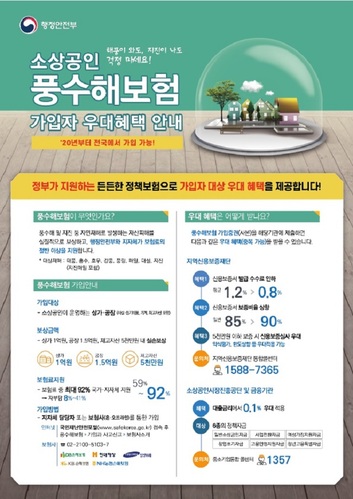 ▲ 포항시 소상공인 풍수해보험 포스터.ⓒ포항시