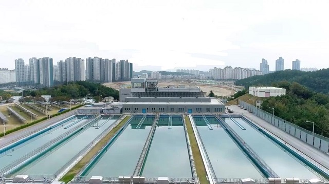 ▲ 포항시 양덕정수장 전경.ⓒ포항시