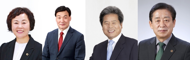 ▲ 왼쪽부터 달서구1 이영애 의원, 비례대표 이시복 의원, 서구2 임태상 의원, 달서구2 송영헌 의원.ⓒ대구시의회