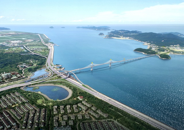 ▲ '영종~신도 평화도로' 조감도.ⓒ한화건설