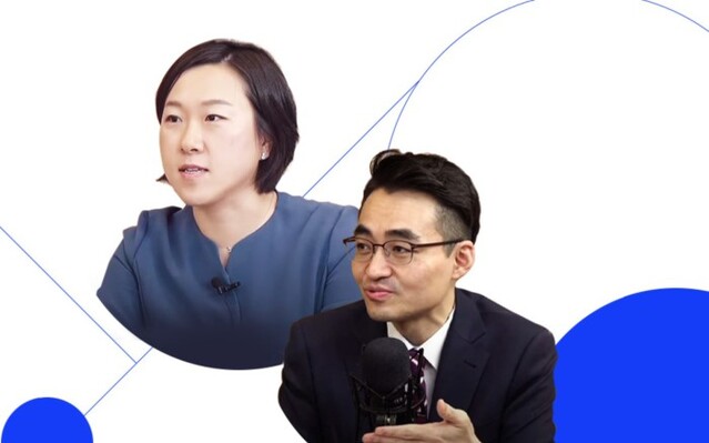 ▲ 김효진 KB증권 리서치센터 매크로팀장과 염승환 이베스트투자증권 차장.ⓒ인터파크