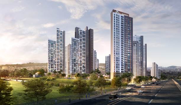 ▲ 인천 용현4구역 재개발사업 투시도. ⓒ SK건설