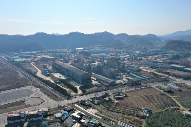 ▲ 문경 쌍용양회부지도시재생구역 모습.ⓒ경북도