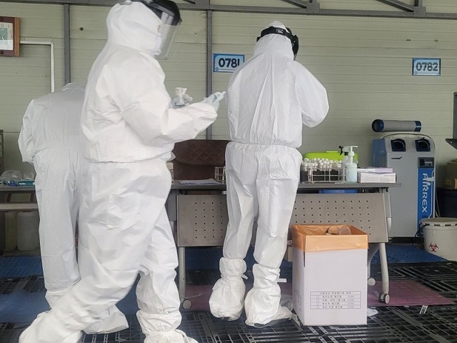 ▲ 청주상당보건소 선별진료소.ⓒ뉴데일리 DB