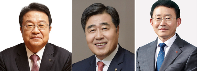 ▲ (왼쪽부터) 한성희 포스코건설 사장, 김형 대우건설 사장, 하석주 롯데건설 사장. ⓒ 각사
