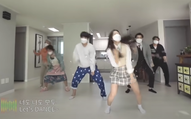 ▲ ⓒ보건복지부가 지난 1일 유튜브에 공개한 집콕 댄스 영상 갈무리