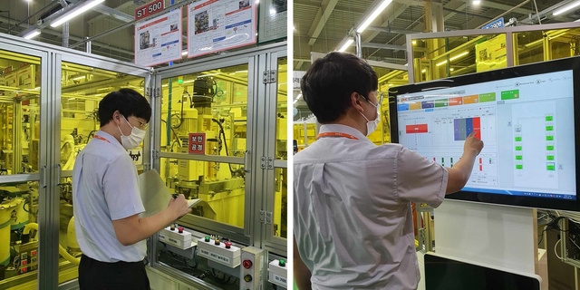 ▲ 대구시는 2020년 스마트공장 보급·확산사업을 통해 273개사를 선정·지원해 코로나19 등 어려운 기업 환경에도 불구하고 당초 목표인 245개사를 초과 달성했다. 사진은 생산공정이 자동 관리되는 장면.ⓒ대구시