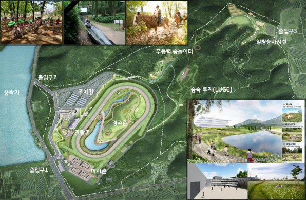 ▲ 영천경마공원 배치도.ⓒ영천시