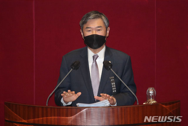 ▲ 지난해 12월 국가정보원법 개정안을 두고 무제한 토론이 벌어졌을 당시 조태용 국민의힘 의원. 외교부 차관 출신이다. ⓒ뉴시스. 무단전재 및 재배포 금지.