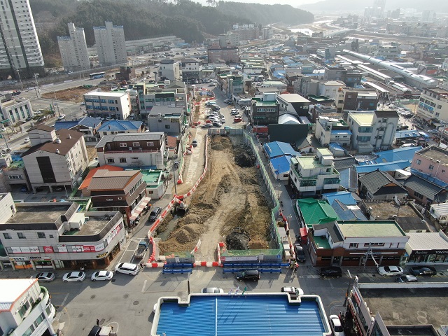 ▲ 울진군은 읍내배수펌프장 사업을 본격적 진행 중이다.ⓒ울진군