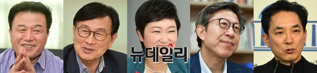 ▲ (왼쪽부터) 이진복·유재중·이언주·박형준·박민식 예비후보 등이 4월7일에 치러지는 부산시장 보궐선거에 출마 예정이다.ⓒ뉴데일리DB