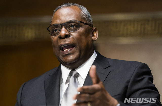 ▲ 로이드 오스틴 미국 국방장관. 국방장관에 지명이 된 이후 한국과 일본에 상당히 호의적인 태도를 보여왔다. ⓒ뉴시스 AP. 무단전재 및 재배포 금지.