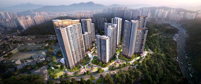 ▲ 의정부 장암5구역 재개발 조감도. ⓒSK건설