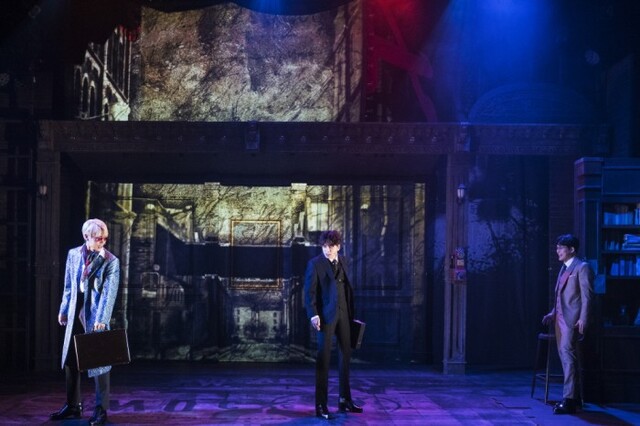 ▲ 뮤지컬 '미오프라텔로' 공연 장면(김지온·최석진·백기범)ⓒ콘텐츠플래닝