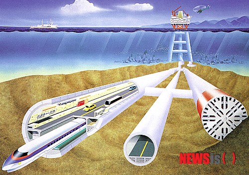 ▲ 한일해저터널 구상도. ⓒ뉴시스