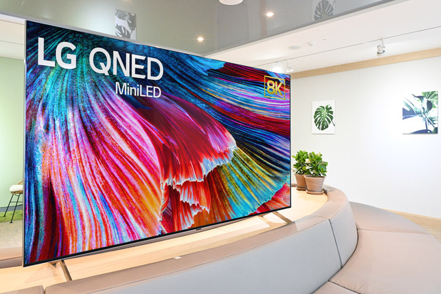 ▲ LG전자 2021년 신제품 'LG QNED TV' ⓒLG전자